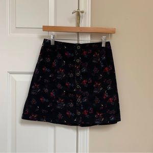 Hollister Suede Floral skirt